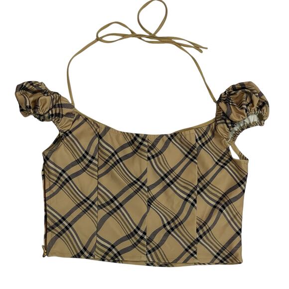 I.AM.GIA Carmel Top - Tan Check - XL - Picture 3 of 14